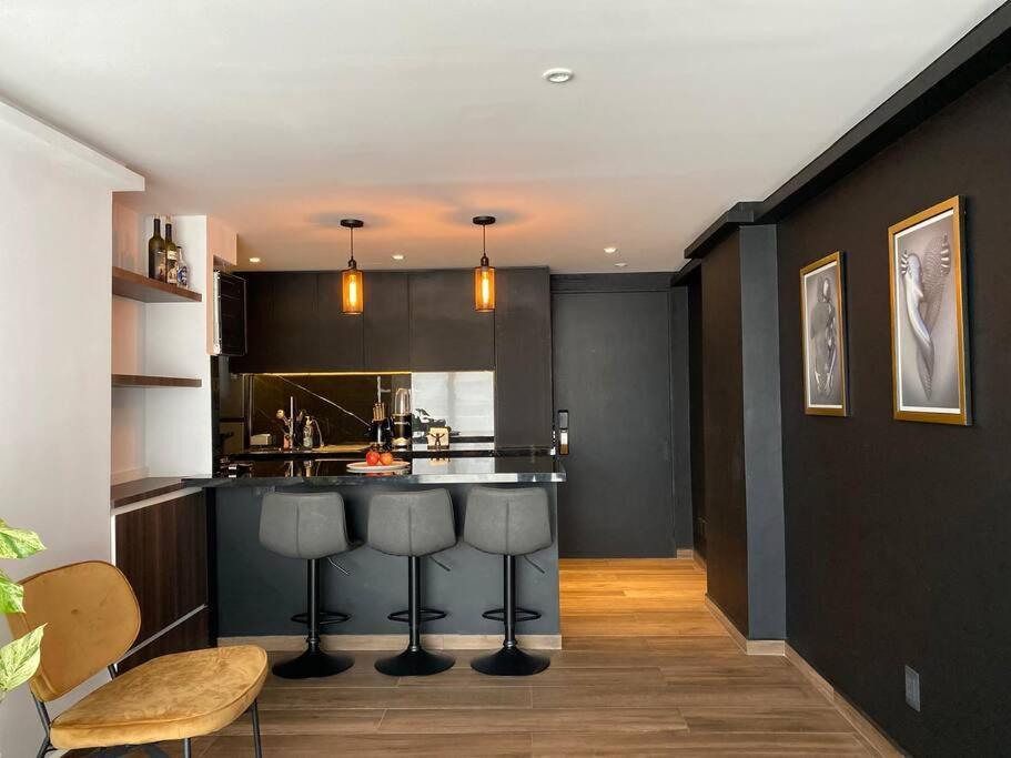 Black Loft. Moderno Y Nuevo, Super Ubicado. Mexico City Exterior photo